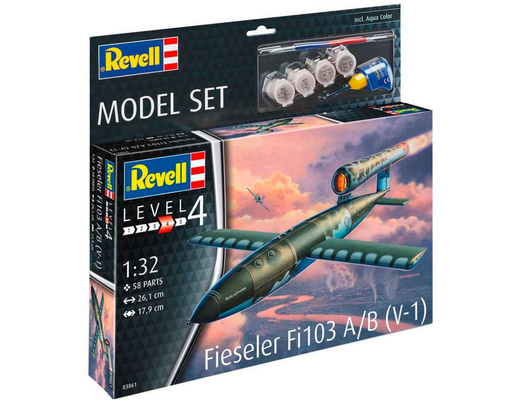 Maquette avion : Model set Fieseler Fi103 V-1 - 1:32 - Revell 63861