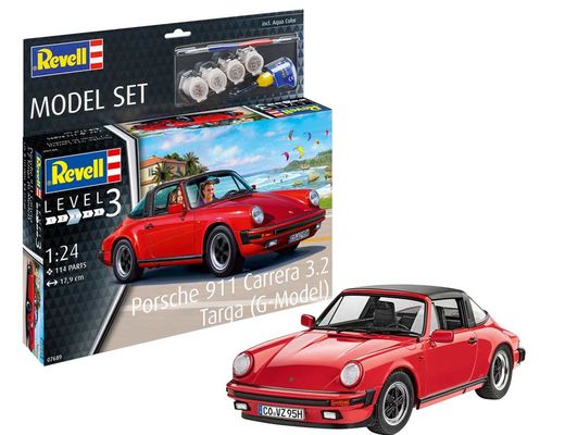 Maquette voiture - Model Set Porsche 911 G Model Targa - 1:24 - Revell 67689