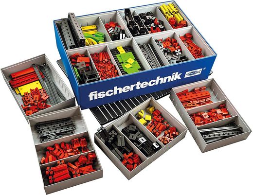 Coffret de pièces de maquette pour enfant : Creative box basic - Fischer Technik 554195