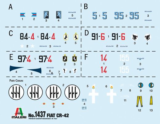 Maquette avion : FIAT CR.42 Falco - 1/72 - Italeri 01437 1437 - france-maquette.fr