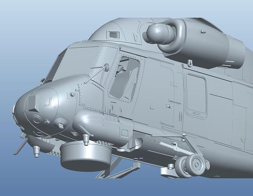 Maquette d'hélicoptère militaire : Kaman SH-2F "Seasprite" 1980 - 1:48 - Kitty Hawk Model 80122