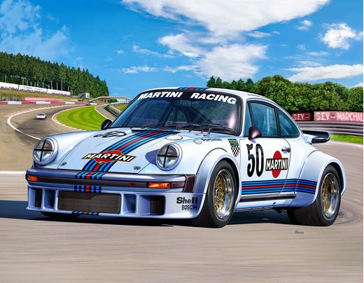 Maquette voiture de collection : Porsche 934 Rsr "Martini" - 1/24 - Revell 7685 07685