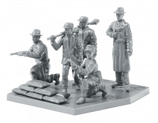 Maquette figurines : Volsturm Berlin 1975 - 1/72 - Zvezda 06272 6272