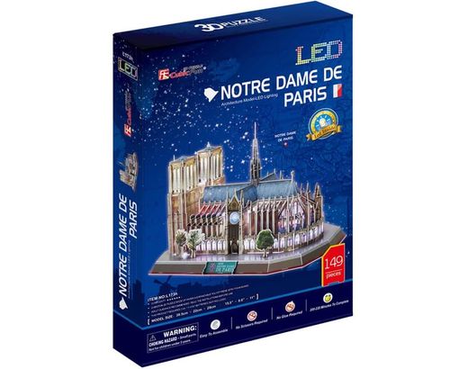 Maquette Puzzle 3D : Notre-Dame De Paris LED - Cubic Fun L173H