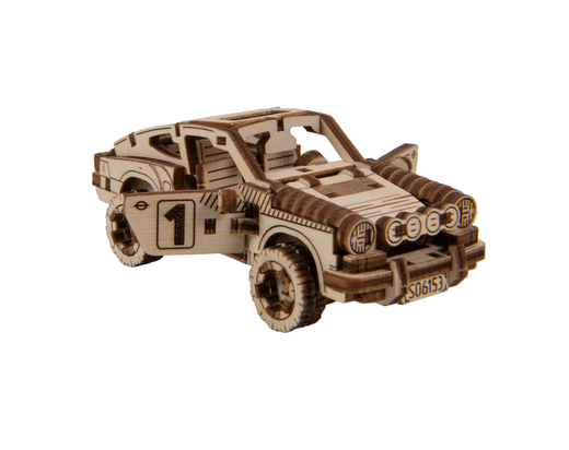 Puzzle 3D / Maquette bois - Rallye car 4 Superfast - Wooden City MB009