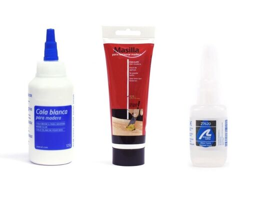 Ensemble d'Adhésifs et Mastic pour Petits Bateaux artesania