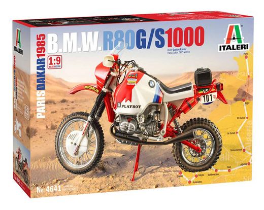 maquette moto BMW R80G/S Paris Dakar 1985 - Italeri 4641