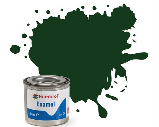 Peinture maquette enamel - Humbrol 3 - Vert Brunswick Brillant - Humbrol AA0031