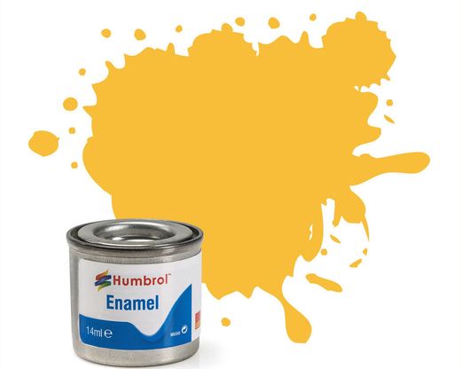 Peinture maquette enamel - Humbrol 24 - Jaune Avion Ecole Mat - Humbrol AA0268