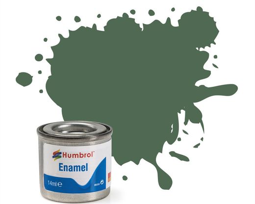 Peinture maquette enamel - Humbrol 76 - Vert Uniforme Mat - Humbrol AA0847