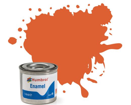 Peinture maquette enamel - Humbrol 82 - Orange de Garniture Mat - Humbrol AA0905