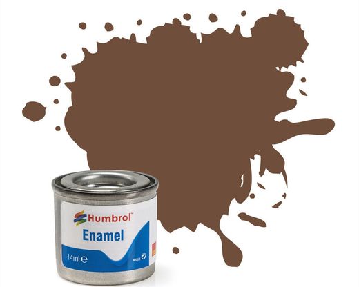 Peinture maquette enamel - Humbrol 98 - Chocolat Mat - Humbrol AA1081