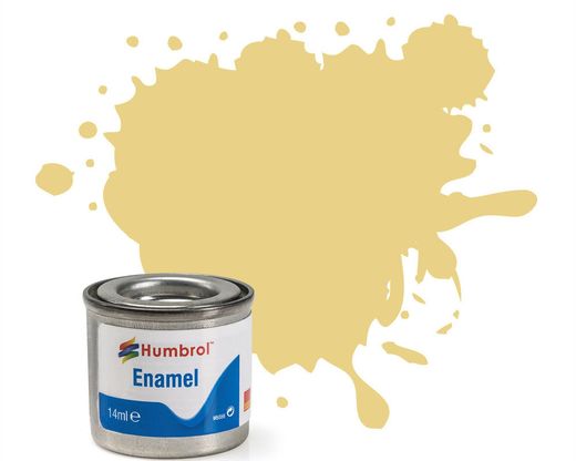 Peinture maquette enamel - Humbrol 103 - Crème Mat - Humbrol AA1136