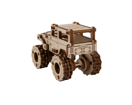 Puzzle 3D / Maquette bois - Monster Trucks Superfast - Wooden City MB014