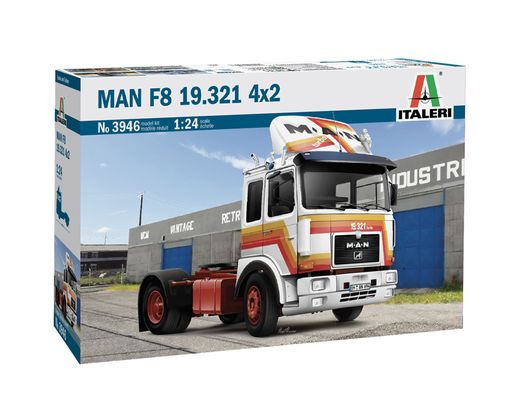 Maquette camion : MAN F8 19.321 4x2 - 1:24 - Italeri 03946 3946 - france-maquette.fr