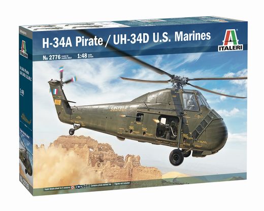 Maquette hélicoptère : H-34A Pirate /UH-34D U.S. Marines - 1/48 - Italeri 2776 02776 - france-maquette.fr