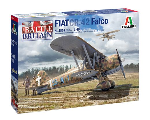 Maquette avion : Fiat CR.42 Bataille d'Angleterre - 1/48 - Italeri 02801 2801
