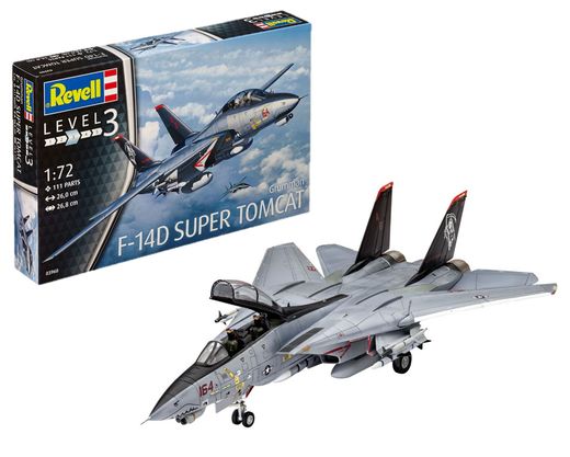 Maquette avion militaire : Grumman F-14D Super Tomcat - 1:72 - Revell 03960