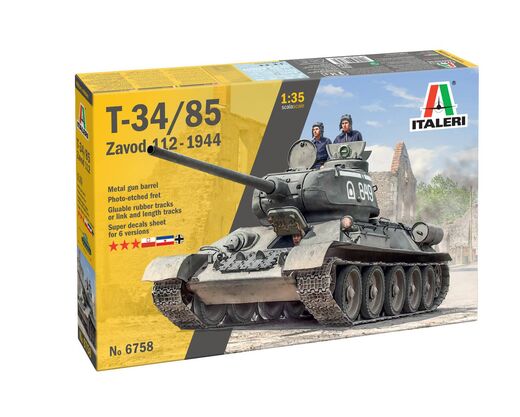 Maquette militaire : Char T34/85 Zavod 112-1944 1/35 - Italeri 6758