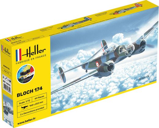 Maquette d'avion militaire : Bloch 174 A3 - 1/72 - Heller 56312
