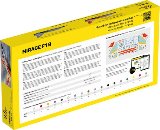 Maquette avion militaire : Mirage F1 1/72 - Heller 30319