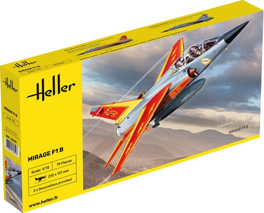 Maquette avion militaire : Mirage F1 1/72 - Heller 30319