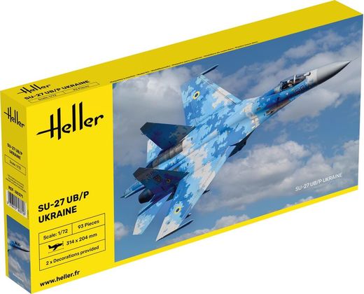 Maquette avion militaire : SU-27 UB/P Ukraine 1/72 - Heller 80371