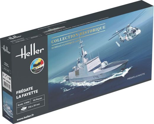 Maquette Frégate La Fayette 1/400 - Heller 57035 starter set colle et peinture incluses