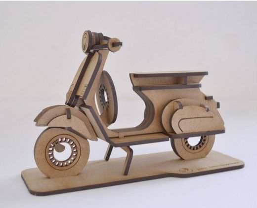 Maquette en bois à construire Scooter - kit en bois