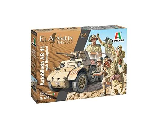 Maquette char d'assaut : AB 41 et infanterie italienne 1/35 - Italeri 6591