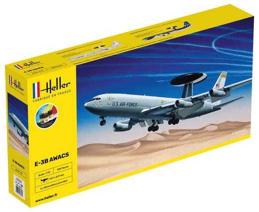 Maquette avion militaire : Model set E-3B Awacs - 1/72 - Heller 56308