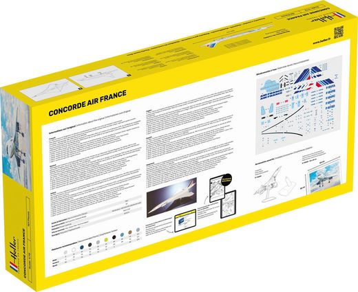 Maquette avion de transport : Model set Concorde AF - 1/72 - Heller 56469