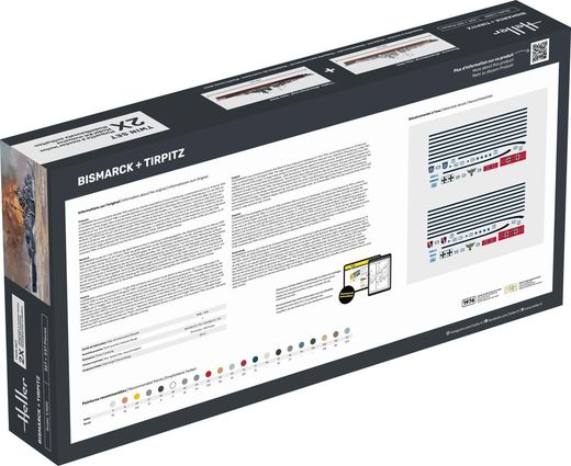 Maquettes bateaux : Bismarck + Tirpitz Twinset 1/400 - Heller 85078