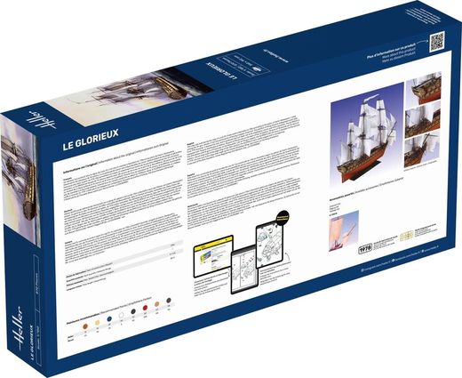 Coffret de modélisme de voilier : Starter Kit Le Glorieux 1/150 - Heller 58889