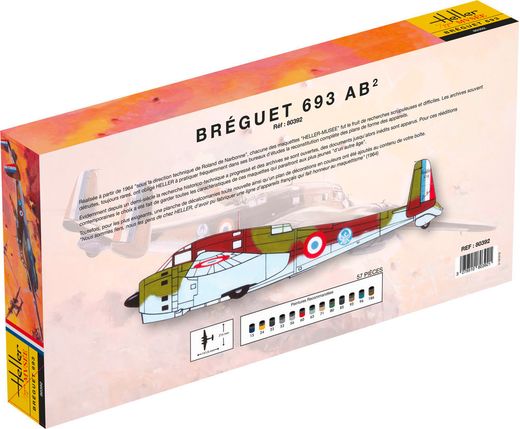 Maquette avion militaire : BREGUET 693/2 - 1/72 - Heller 80392