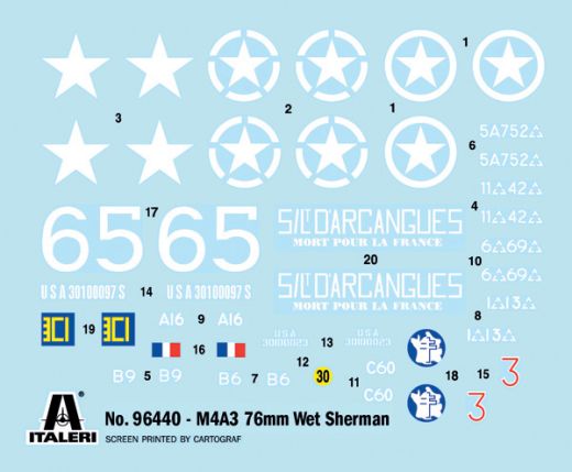 Maquette char militaire : Sherman M4A3 Wet 1/35 - Italeri 96440Maquette char militaire : Sherman M4A3 Wet 1/35 - Italeri 96440