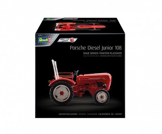 Maquette Easy-Click Tracteur : Calendrier De L'Avent Porsche Junior 108 1:24 - Revell 01036, 1036