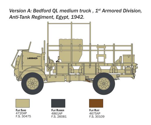 Maquette militaire : Bedford QL Medium Truck 1/35 - Italeri 0241