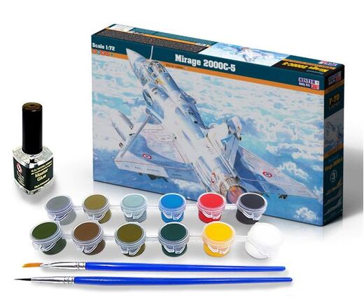Maquette d'avion de chasse : Mirage 2000 C-5 start set au 1/72 - Mistercraft 60701