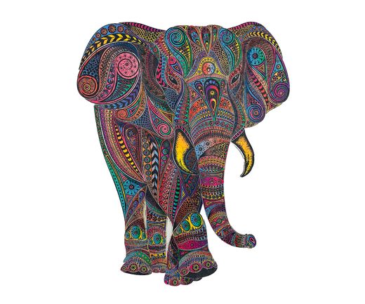 Puzzle en bois : Éléphant impérial - Créatif Puzzle