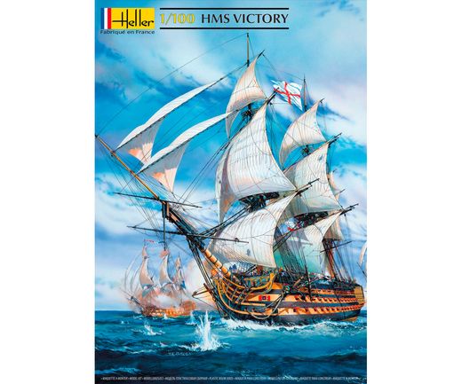 Maquette voilier : Starter Kit HMS Victory - 1:100 - Heller 58897