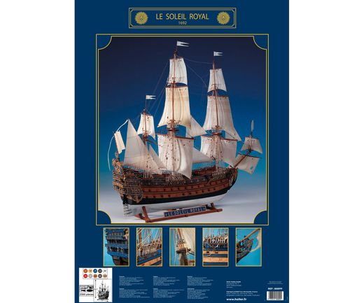 Maquette voilier : Starter Kit Soleil Royal - 1:100 - Heller 58899