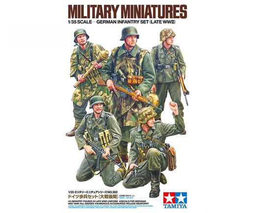 Figurines militaires : Infanterie Allemande Fin de 2e G.M. 1/35 - Tamiya 35382