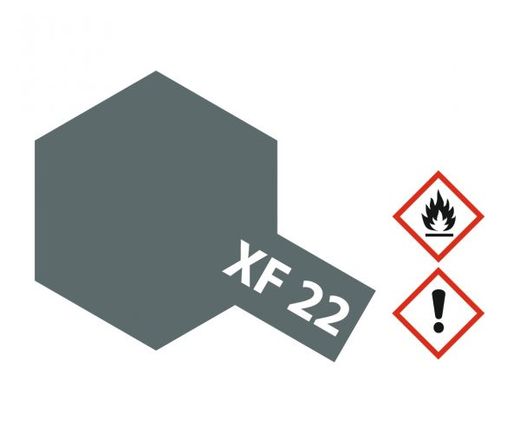 Peinture pour maquettes - XF22 GRIS RLM MAT - XL 23 ml - Tamiya 81322