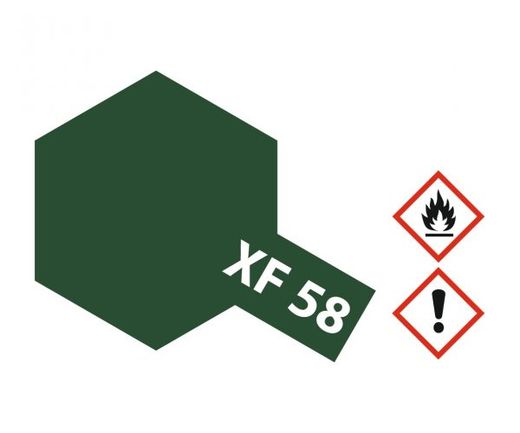 Peinture pour maquettes - XF58 VERT OLIVE FONCE MAT - XL 23 ml - Tamiya 81358