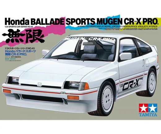 Maquette automobile : Honda Ballade Sports Mugen CR-X PRO 1/24 - Tamiya 24045