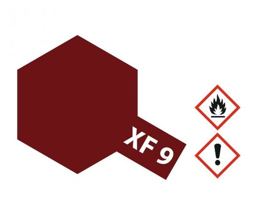 Tamiya 81709 - XF9 Rouge sombre Mat : Peinture acrylique