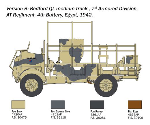 Maquette militaire : Bedford QL Medium Truck 1/35 - Italeri 0241