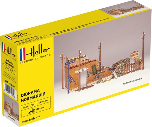 Diorama d'une ruine en Normandie 1/35 - Heller 81250