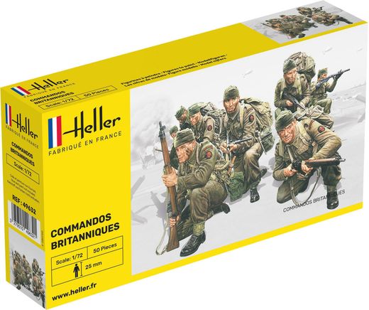 Figurines militaires : Britische Kommandotruppen - 1/72 - Heller 49632